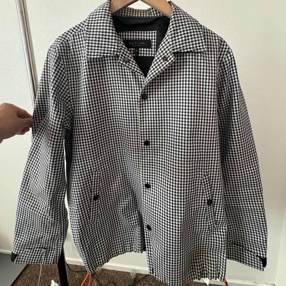 Rag & Bone Monochrome Checkered Men's Jacket